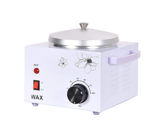 Wax Heater for Hair Removal 220V 200WR Home Waxing Pot Warmer with adjustable temperature control and floral design, ideal for personal grooming.