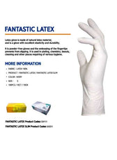 Fantastik Latex Powedered Free Gloves 100pcs