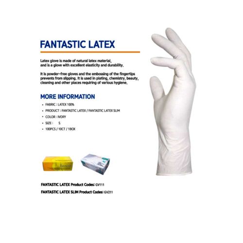 Fantastik Latex Powedered Free Gloves 100pcs - (Pack of 2)