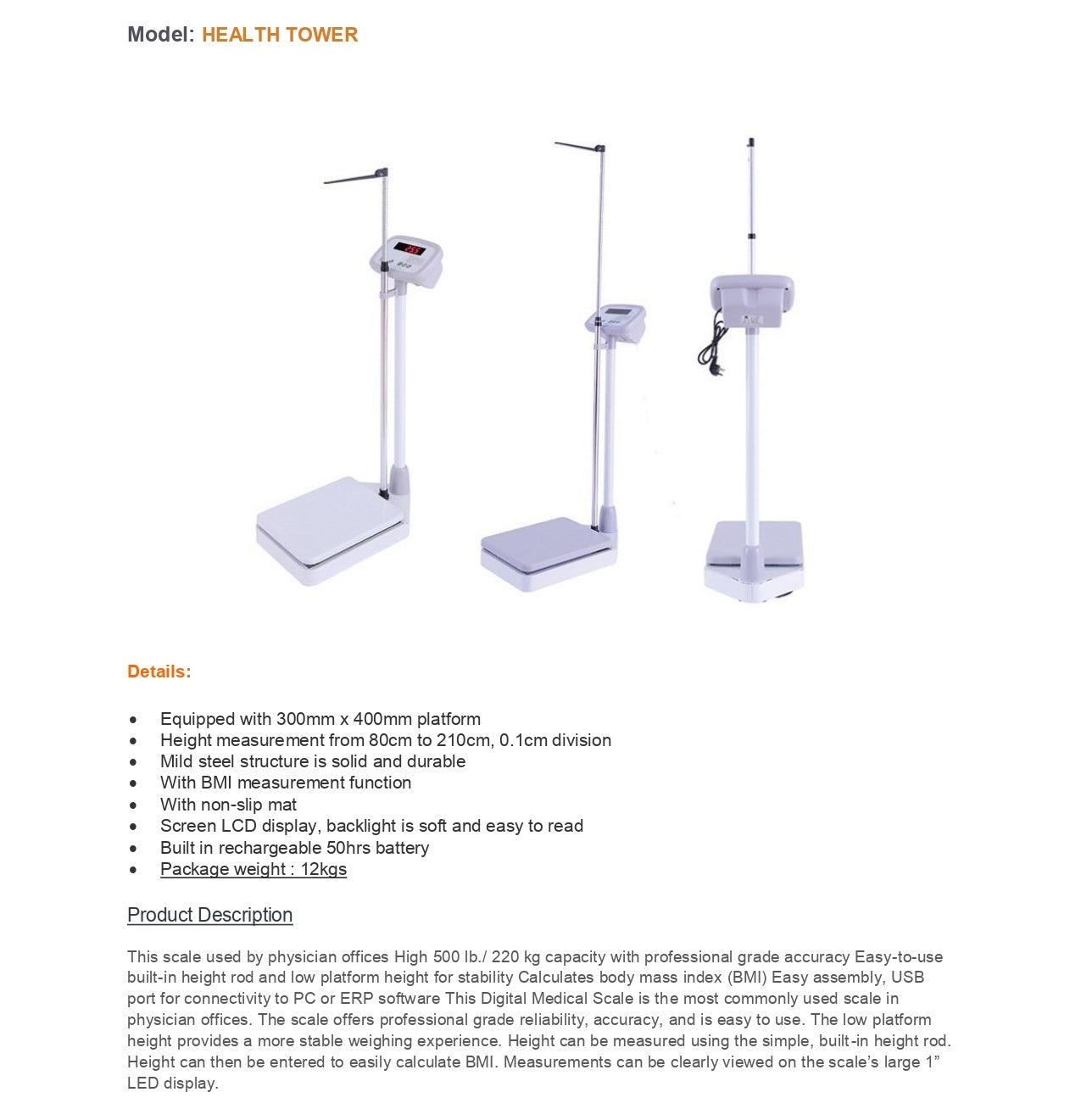 Height & Weight Scale