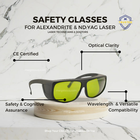 CE Certified Goggle | Aesthetic Laser Safety Glasses | For Doctors & Technicians | Laser Protectives