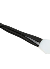 Dermora 2-in-1 Facial Mask Brush & Spoon – Soft Silicone Applicator (Black Handle)