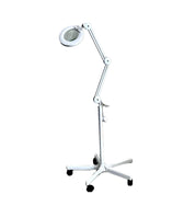 Magnifier Lamp with Adjustable Swivel Arm – Professional Facial Magnifying Lamp on Wheels