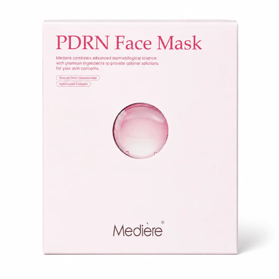 Medière PDRN Face Mask 5 Pack – Hydrating Sheet Masks with Niacinamide & Collagen