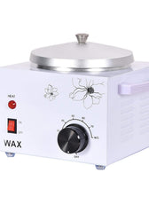 Wax Heater for Hair Removal 220V 200WR Home Waxing Pot Warmer with adjustable temperature control and floral design, ideal for personal grooming.