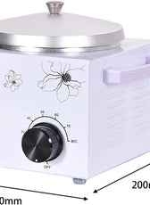 Compact Wax Heater for Hair Removal 220V 200WR Home Waxing Pot Warmer with dimensions 240mm x 200mm x 170mm, perfect for personal care use.