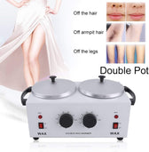 Double Pot Wax Heater Electric Hair Removal Tool Wax Machine Hands Feet Paraffin Wax Therapy Depilatory Salon Beauty Tool