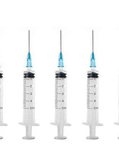 Sterile syringe with needle 3ml and 5ml – medical disposable injection syringe for safe use.