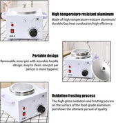 Wax Heater for Hair Removal 220V 200WR Home Waxing Warming Kit Wax Pot Warmer,Professional Home Electric Depilatory Roll on Wax Heater Pot