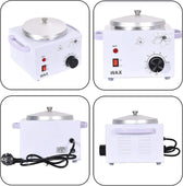 Wax Heater for Hair Removal 220V 200WR Home Waxing Warming Kit Wax Pot Warmer,Professional Home Electric Depilatory Roll on Wax Heater Pot