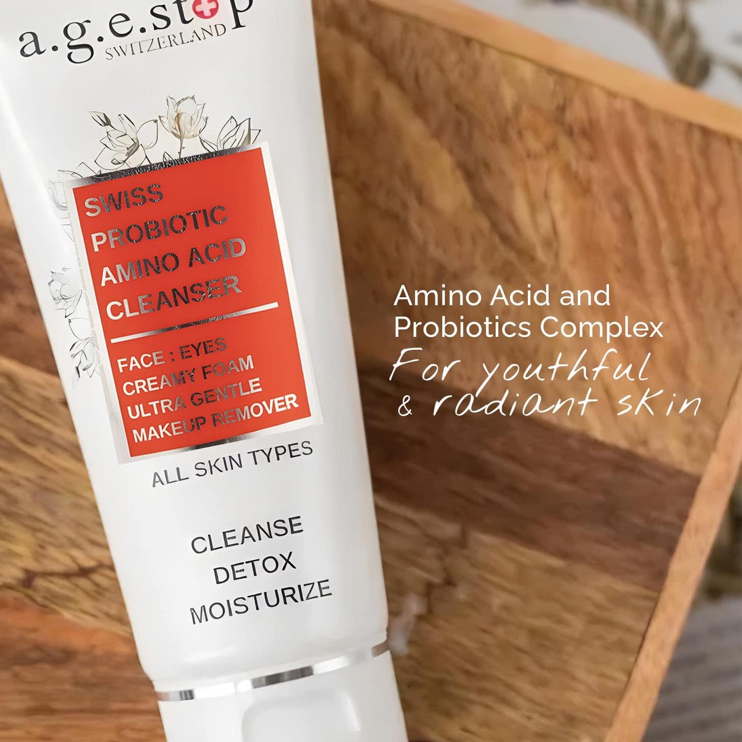 Age Stop - Probiotic Amino Acid Cleanser - Swiss Made