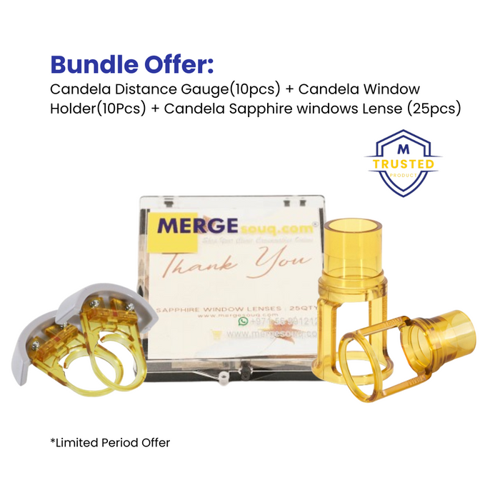 Bundle Offer: Candela Distance Gauge(10pcs) + Candela Window Holder(10Pcs) + Candela windows Lense (25pcs)