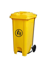 240L Garbage Bin with Wheels & Center Pedal