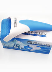 DERMAQUAL ICE ROLLER on top of its box