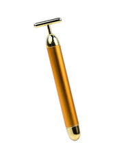 Energy Beauty Bar 24K Golden Pulse Facial Massager T Shape Gold Face Beauty Massager
