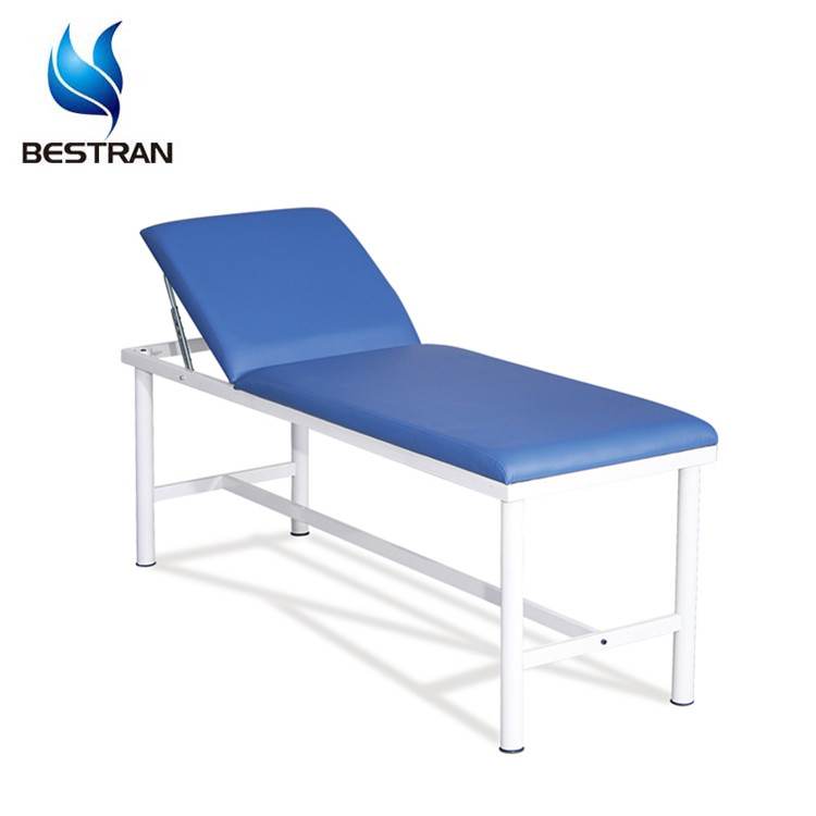 Powder-Coated Steel Examination Couch – Waterproof PU Mattress | 300kg Load Capacity