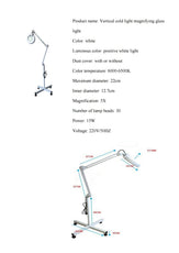 Magnifier Lamp with Adjustable Swivel Arm – Professional Facial Magnifying Lamp on Wheels