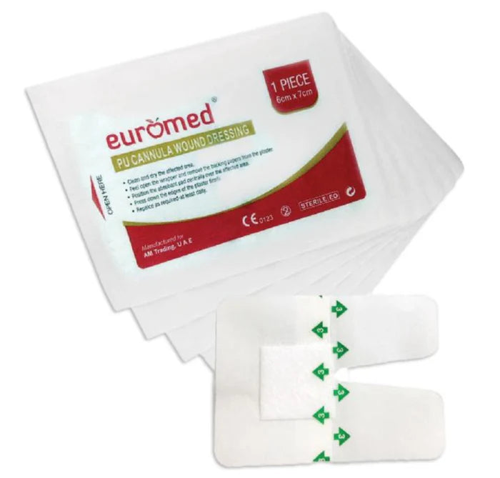 Euromed - IV Sterile Dressing 6x8cm- Transparent (50 Pcs/ Box)