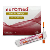 Euromed - Insulin Syringe 1ml - 31GX6mm (10 Pcs/Pkt)