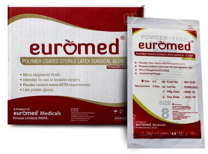 Euromed - Surgical Gloves Powder free Size 7.0