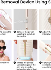 SMGT Sapphire IPL Hair Removal Device with Ice Cooling & 400,000 Flashes | 3-in-1 Hair Removal