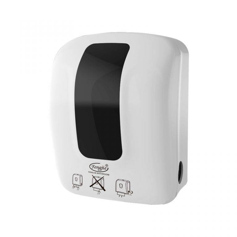 Wall Mounted Plastic Auto-Cut Hand Roll Paper Dispenser