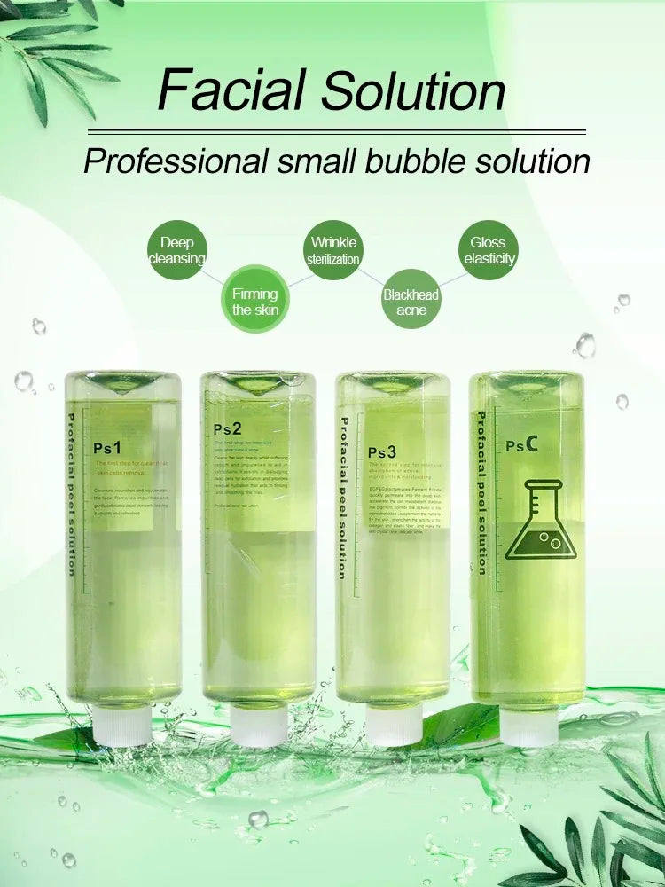 Pro Facial Peel Solution | Hydra Small Bubble Peeling Solution for Deep Skin Cleansing