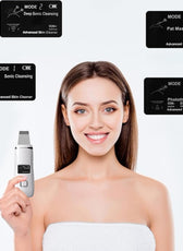 Skin Scrubber Skin Scraper Ultrasonic EMS Pore Cleaner Remover