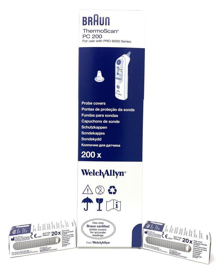 Braun ThermoScan Probe Covers x 200 (PC200) – Hygienic Ear Thermometer Lens Filters