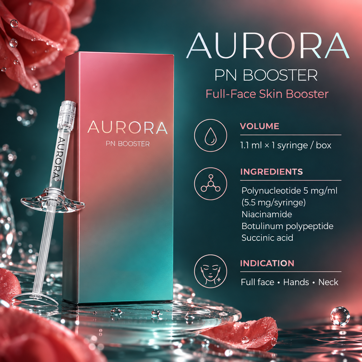 AURORA PN BOOSTER Full-Face Skin Booster – 1.1ml