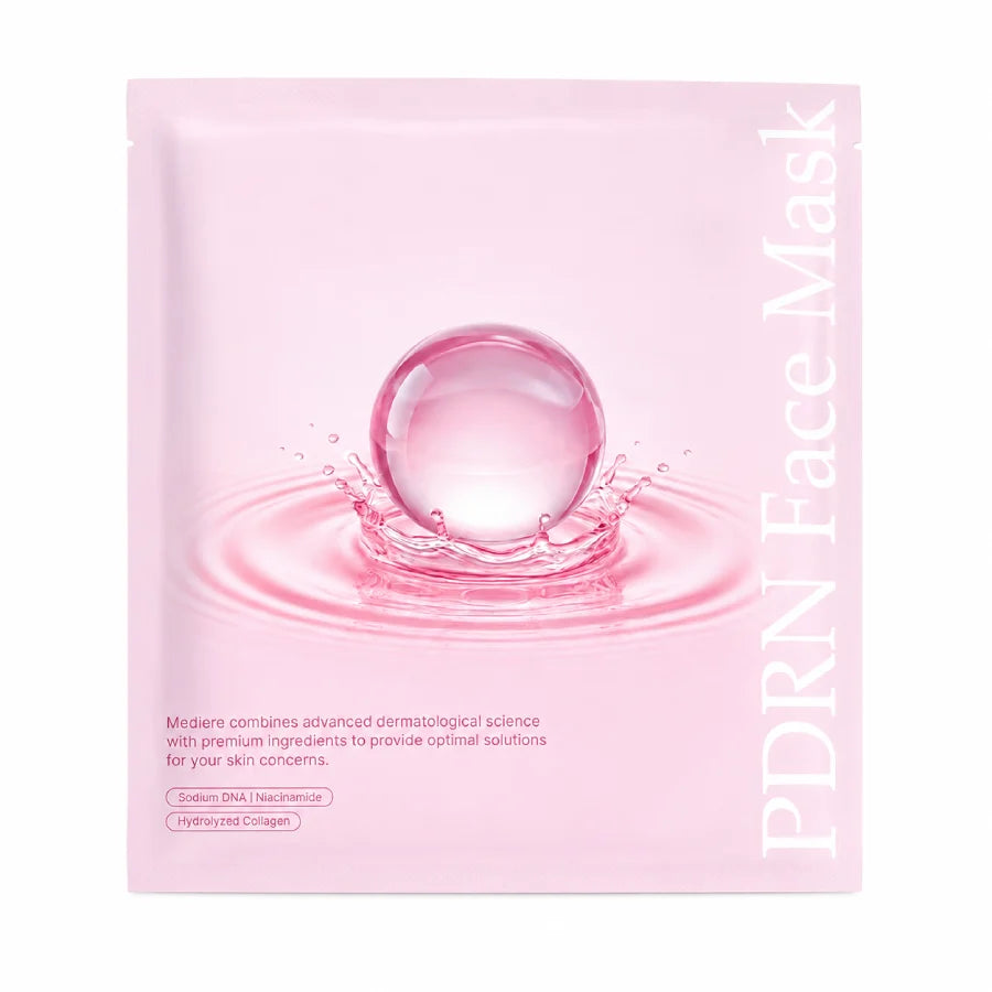 Medière PDRN Face Mask 5 Pack – Hydrating Sheet Masks with Niacinamide & Collagen